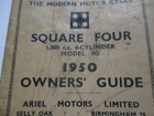 1950 Ariel Motorcycle Owners Guide
