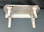 Antique Shabby Oak 21  Wood Corbel Country Clock Shelf Chic Old Vtg  696-25b