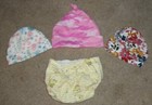 Lot Of Infant Girls  Hats Caps Diaper Cover  Size 0-6 Mo By Reebok