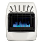 20000 Btu Dual Fuel Blue Flame Ventless Convection Floor Wall Heater Thermostat