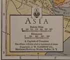 Vintage Wwii Era 1943 Map Of Asia Feat  The Soviet Union  China  And Japan