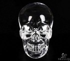 Huge 5 0  K9 Crystal Carved Crystal Skull  Realistic  Crystal Healing