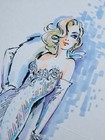 Madonna  Bob Mackie  1991 Framed Fashion Illustration  Costume Sketch