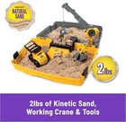 Kinetic Sand Construction Site Folding Sandbox With 2lbs Play Sand   Toy Truc   