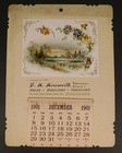 F a  Ainsworth 1901 Calendar  fine Toilet Soap  Brushes    Williamstown Vermont 