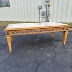 Vintage Nahon Marble Top Mid Century Coffee Table