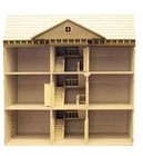 Unpainted Mayfair Ready To Assemble 12th Scale Dolls House Kit