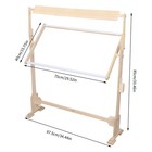Wooden Cross Stitch Frame Floor Stand Needlework Rack Embroidery Holder Frame