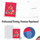 20 Merry Christmas Cards  10 Designs  2 Each  - Dog Ornaments Am3689xsg-b2x10