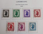 Luxembourg  - 1945 - 48 - Lot Of Stamps On Album Page  - Used   Mh