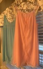 2 Vtg Nylon Granny Gowns Powder Blue   Cotton Candy Pink Retro Style