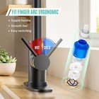 Kitchen Sink Faucet Black Pull Down out Sprayer Swivel Single Handle Mixer Taps