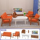 1 24 Dollhouse Miniature Furniture Set Dining Room Kitchen Bathroom Accessories