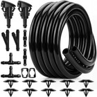 21pcs Windshield Washer Hose Kit  13ft Washer Fluid Tubing With Connectors  