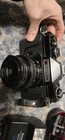Gaf L-cs Vintage Slr Camera Black With Lens  Vivitar Flashes  Accessories