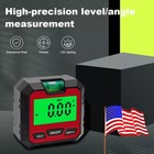 Red Lcd Magnetic Digital Inclinometer Level Box Gauge Angle Finder Protractor Jt