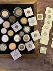 Big Lot Of Coins medals tokens Including-rare Panama Canal Medal  1945 Of 50 000