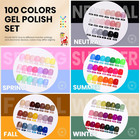 Beetles 110 Pcs Gel Nail Polish Set  100 Colors Infinite Inspiration Gift Spree 