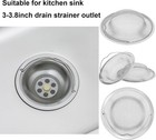 Kitchen Sink Strainer Large Wide Rim 4 5  Stainless Steel Mesh Drain Filter