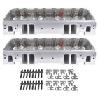 2pcs Aluminum Cylinder Heads For Sbc Chevy 327 350 190cc 64cc 2 02 1 60-straight