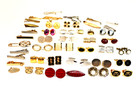 Vintage Large  Lot Of Assorted Cuff Links And Tie Clips Over 60 Pieces