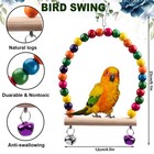Bird Toys For Parakeets 7pcs  Wood Parrots Budgie Cage Accessories  7 Pcs 