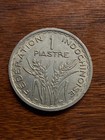 1947 French Indochina 1 Piastre Coin Km 32 2 Union Francaise