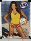 Sexy 2003 Miller Lite Sofia Volleyball Vintage Beer Poster 18    X 13    Man Cave