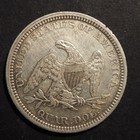 1861     Seated Liberty Silver Quarter       Nice     - Free Shipping  C1576