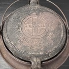 Griswold Cast Iron Waffle Iron With Short Base No  8