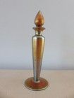 Carder Steuben Gold Aurene Perfume   Cologne Bottle Shape 1414 - 7 1 2  Tall