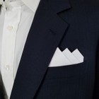 New - Men s Cotton Pre-folded Pocket Square Handkerchief Insert - Reversible
