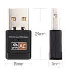 Connex- Wireless Usb Wifi Adapter-600mbps- Pc Network Card-dual Band Lan R