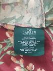2 Ralph Lauren Desert Plains Euro Shams Burgundy Green Pink Cotton Vintage Usa