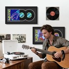 Vinyl Record Display Frame Inches Display Record Album 15 1x30 Double Black Mat