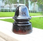 Nice Root Beer Amber Cd 162 Hemingray Signal Style Glass Insulator As Is
