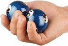 Blue Chinese Baoding Balls Hand Exercise Therapy Stress Relief Meditation 3581