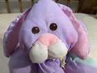 Vtg 1988 Fisher Price Puffalump  Pastel Purple Bunny W egg  Huggable  8026 Korea