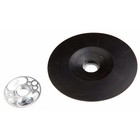 Forney 72321 10000 Rpm Rubber Backing Pad 4-1 2 X 5 8 In -11 With Spindle Nut