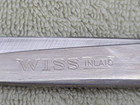 Vintage 1950 s Wiss  Inlaid Bent Trimmer Shears Scissors  27 Steel Forged 7 