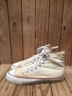 Vtg         rare Chuck Taylor All Star Converse White   Cream Made In Usa 6 5 Uk 5 5