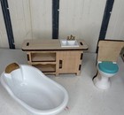 7 Pc Kidkraft Wooden Dollhouse Barbie Play Furniture