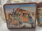 1973 Vintage Gunsmoke Metal Lunchbox With Thermos By Aladdin Industries