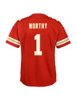 Xavier Worthy Kansas City Chiefs Youth Red Replica Football Nike Jersey
