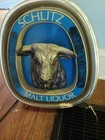Schlitz Malt Liquor Light Up Beer Sign  Works With Flaws  Ask Any Questions