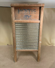Vintage Home Aide Wood Glass Washboard Columbus Washboard Co Ohio Usa 18    H