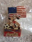 Lot Of 14 1994 World Cup Soccer Coca-cola Pins Fifa 94 Flag Dog Vintage Sealed