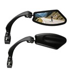 1 Pair E-bike Handlebar Rear View Mirror Bicycle Rearview Rectangle Back Mirror
