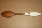 Vintage Cedar Point Amusement Park Souvenir Wooden Spoon W Ceramic Handle  japan