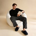 Tiestra Mens Memory Foam House Slippers Lightweight Comfort Slip On House Shoes